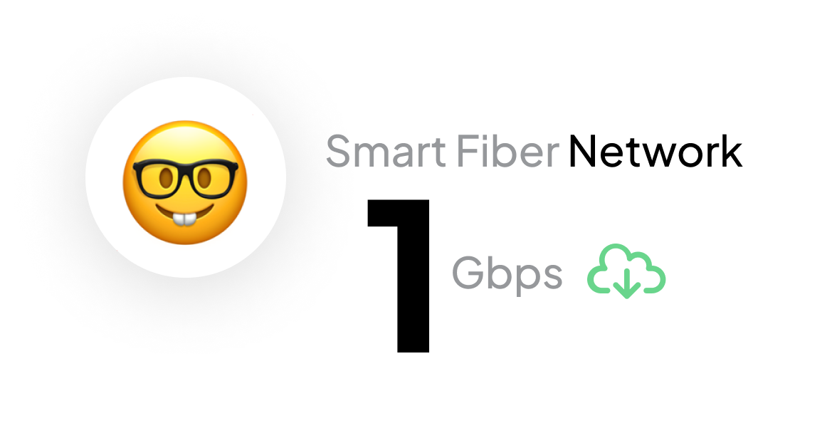 Smart Fiber Network 1 Gbps