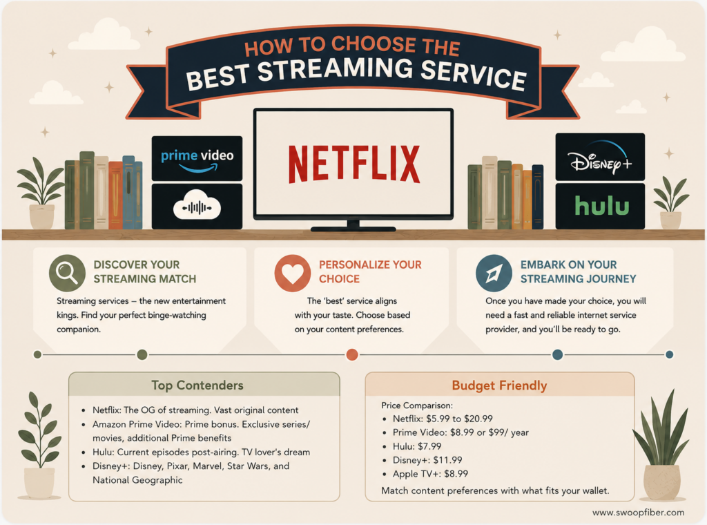 Screaming Service How to Choose the Best Streaming Service? - SwoopFiber