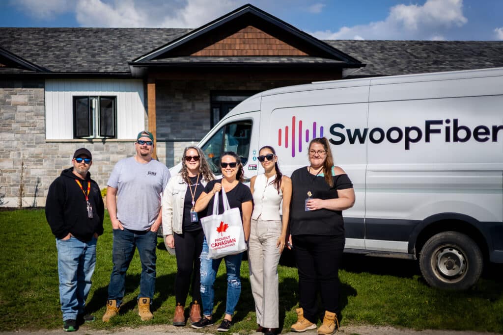 SwoopFiber Team with First Customer