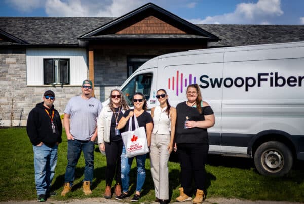 SwoopFiber Team with First Customer