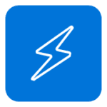 Blue lighting icon