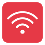 Red wifi icon