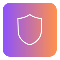 Shield icon representing security