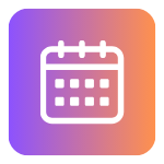 Calendar scheduling icon
